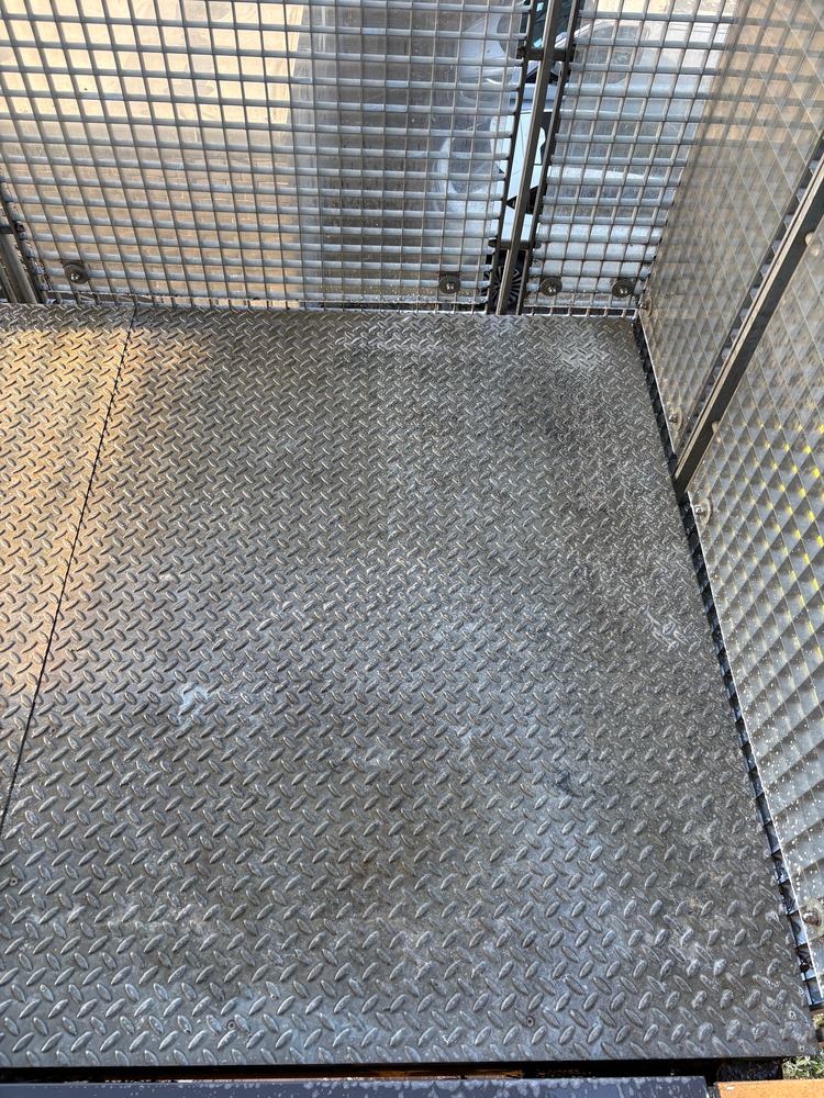After: the same balcony floor cleaned